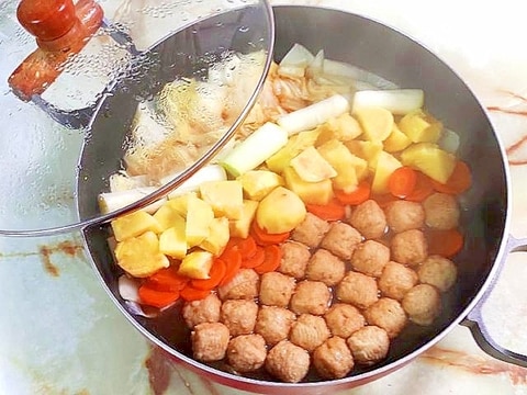 市販の肉団子アレンジ すき焼き風甘辛肉団子鍋 Torezuの簡単 本格的なレシピ 市販の肉団子アレンジ すき焼き風甘辛肉団子鍋 Torezuの簡単 本格的なレシピ